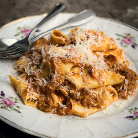 Pappardelle z ragù z dzika