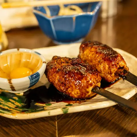 Tsukune z żółtkiem